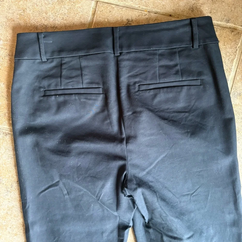 NWOT LOFT Classic RIVIERA Black High-Rise Cropped Trousers, Size: 6
